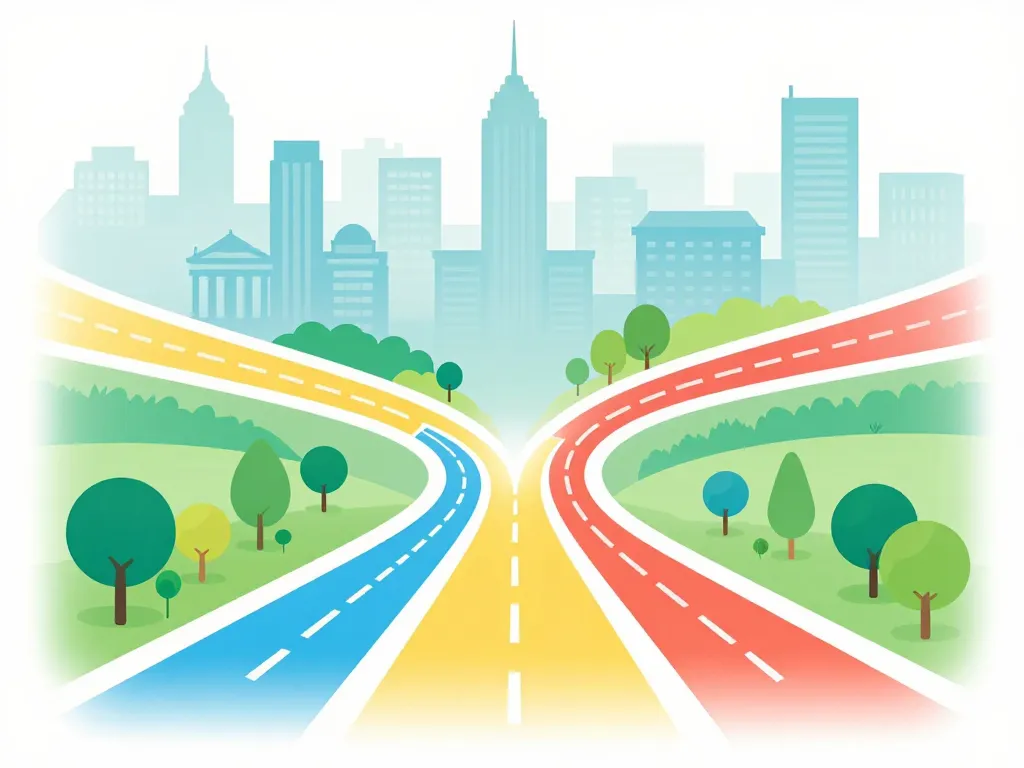 Convergence des avenues quartier Cinq Avenues Marseille illustration