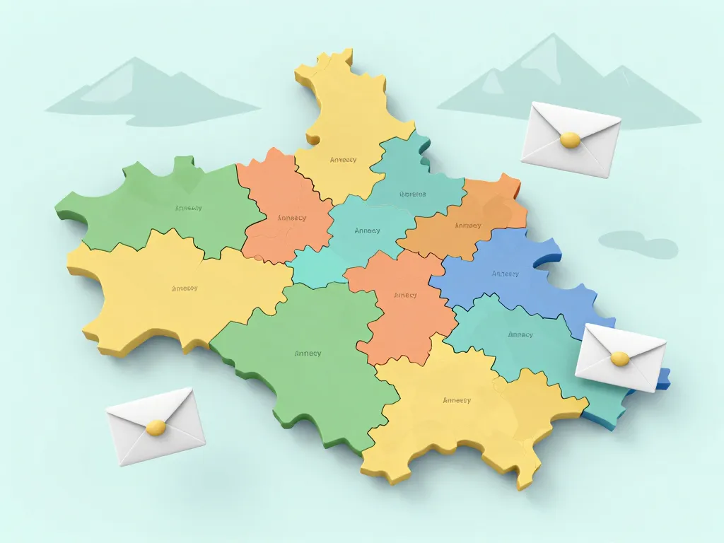 carte code postal annecy communes proches