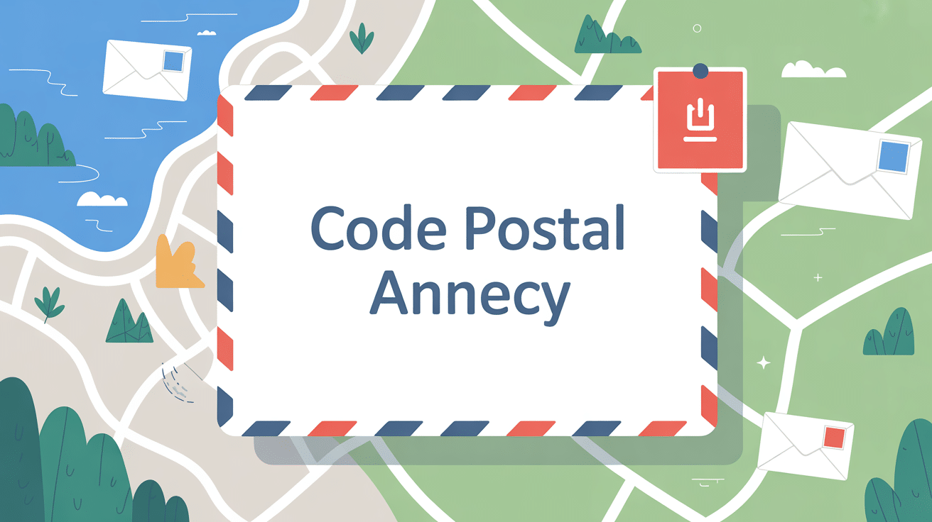 illustration code postal annecy quartiers