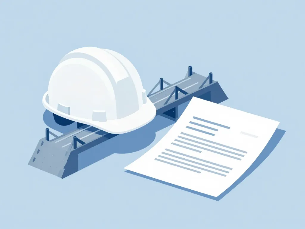 déclaration d'ouverture de chantier concept légal illustration