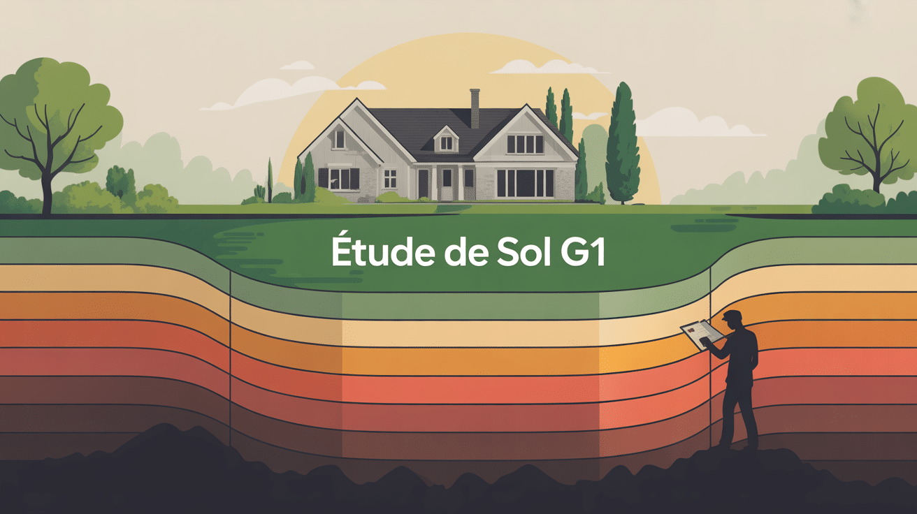 etude de sol g1 coupe geologique maison geotechnicien