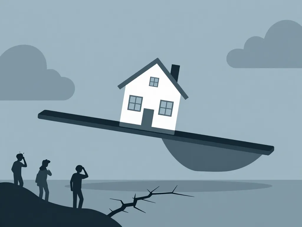 Fin des APL pour les propriétaires, maison sur plateforme qui s'efface