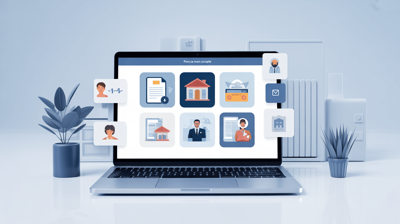 Illustration Foncia Mon Compte gestion immobilière digitale