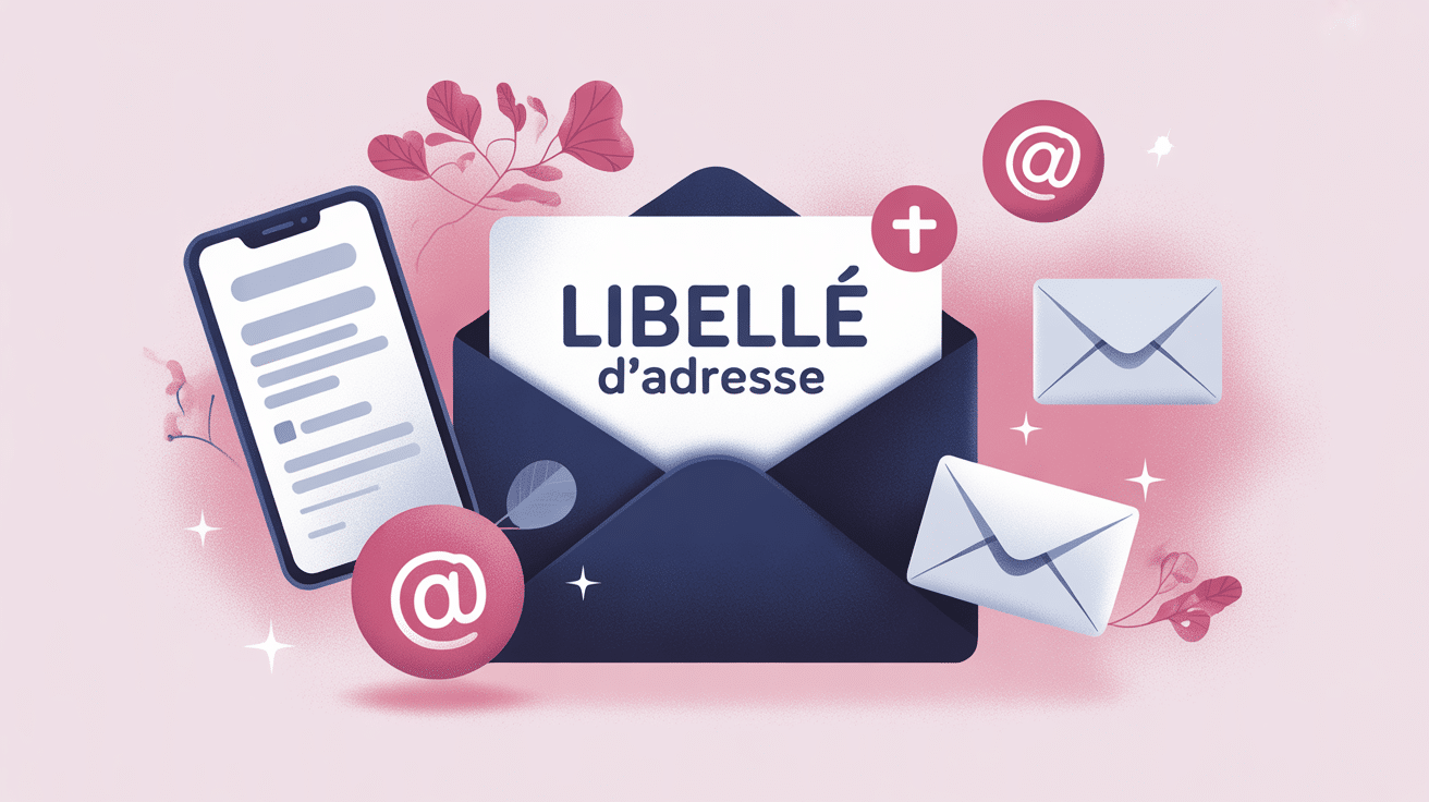 Libellé de l'adresse illustration vectorielle professionnelle