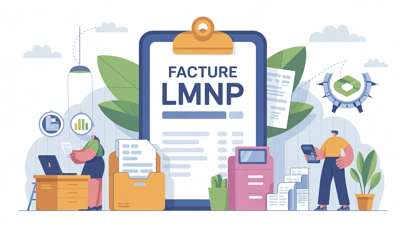lmnp facture ou ticket de caisse illustration gestion documents