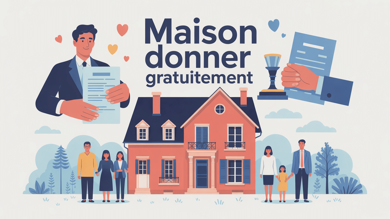 maison donner gratuitement illustration famille notaire