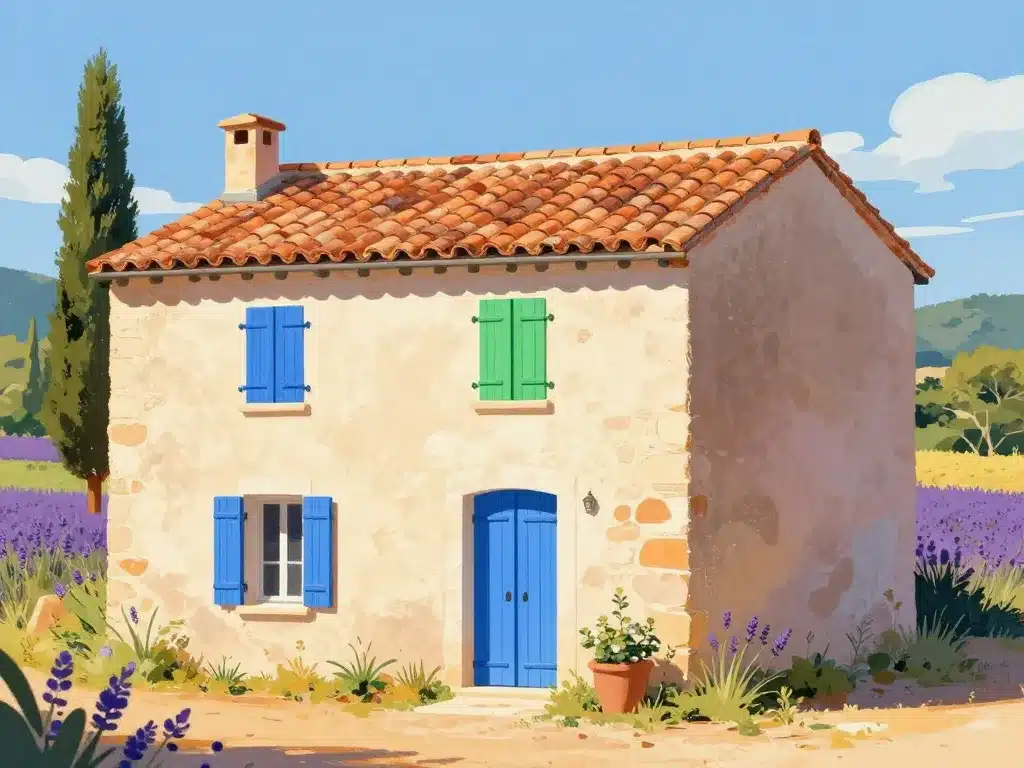 maison provencale ancienne style traditionnel