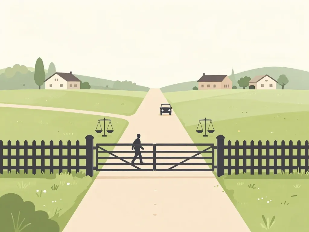 peut-on fermer une servitude de passage clôture portail