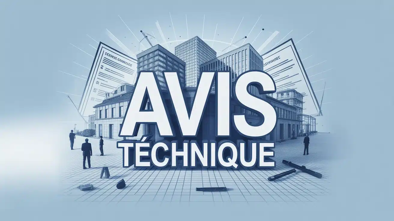Illustration vectorielle Avis Technique innovation bâtiment