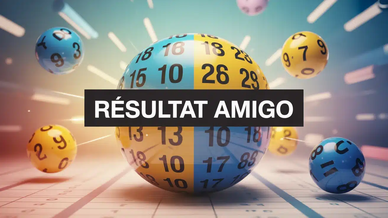 Visualisation résultat Amigo tirage loterie colorée