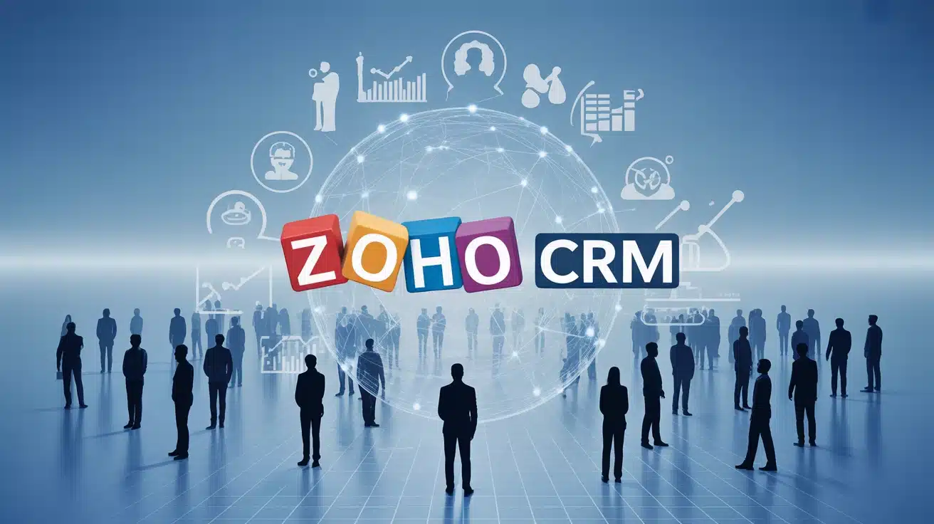 Illustration Zoho CRM centralisation interactions clients automatisation