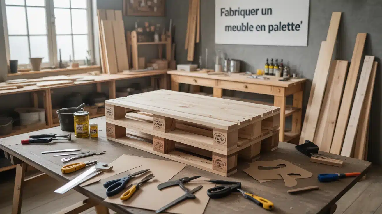 fabriquer meuble palette atelier