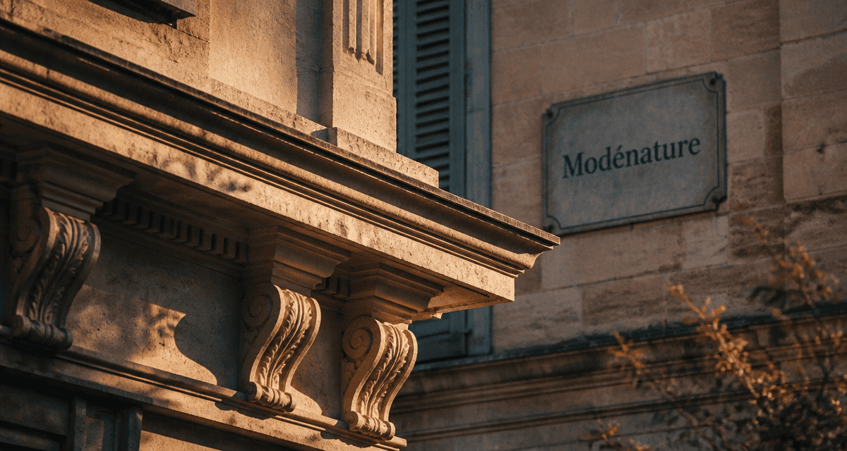 modénature sur façade pierre classique