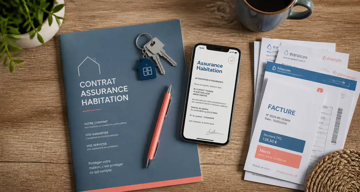 assurance du locataire contrat clés factures smartphone