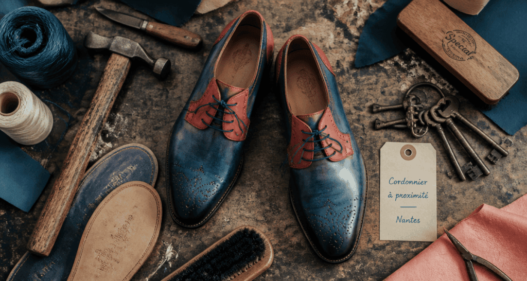 cordonnier à proximité chaussures cuir outils