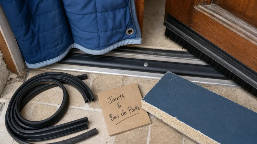 Comment isoler une porte d'entrée : joints et bas de porte anti-froid