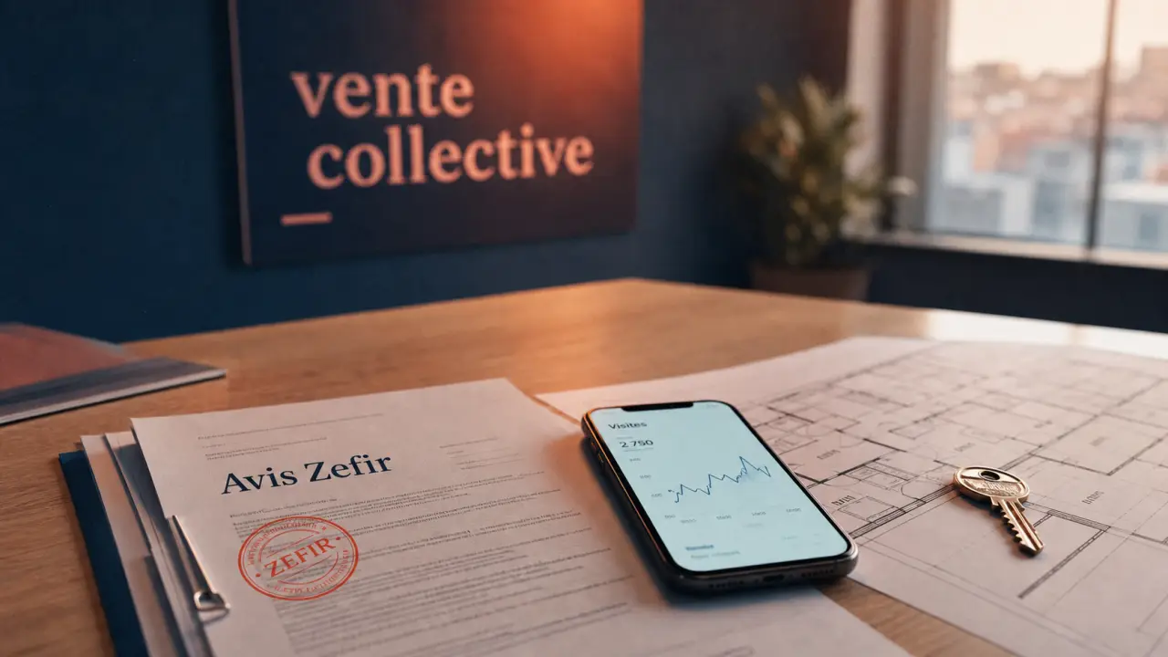 zefir immobilier avis : dossier et clé sur plan de vente