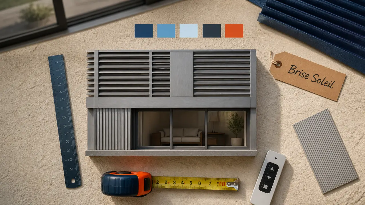 Brise soleil orientable : ombre réglable, maison lumineuse
