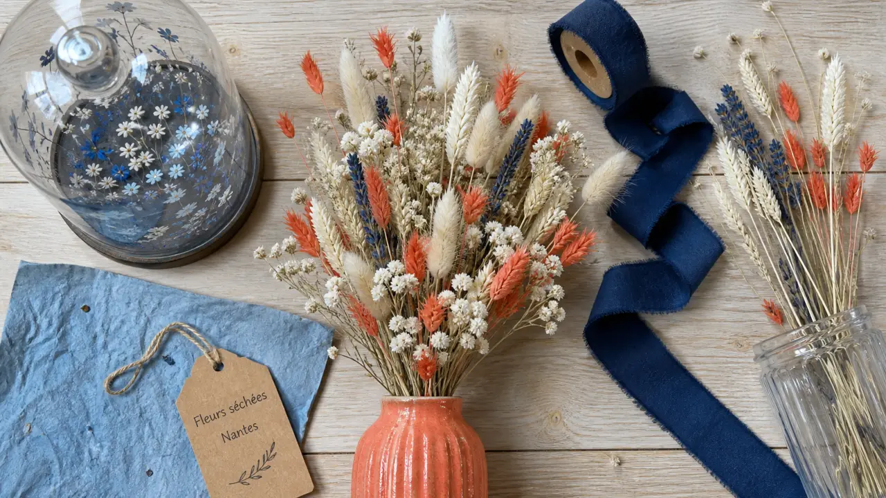 Fleurs séchées Nantes : bouquet séché, boutique et livraison