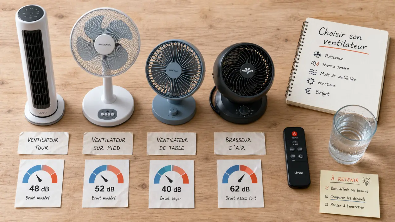 Ventilateur lequel choisir pour chambre, salon et grande pièce