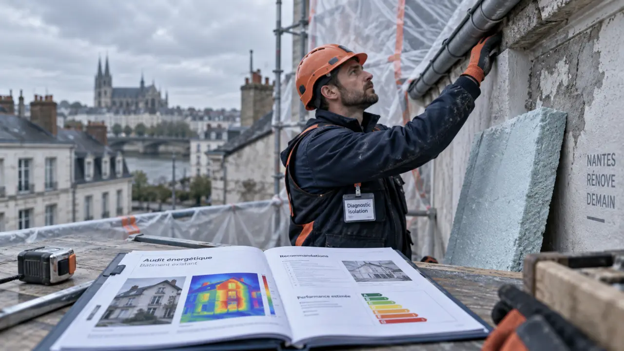 Isolation thermique Nantes : audit toiture et traitement humidité