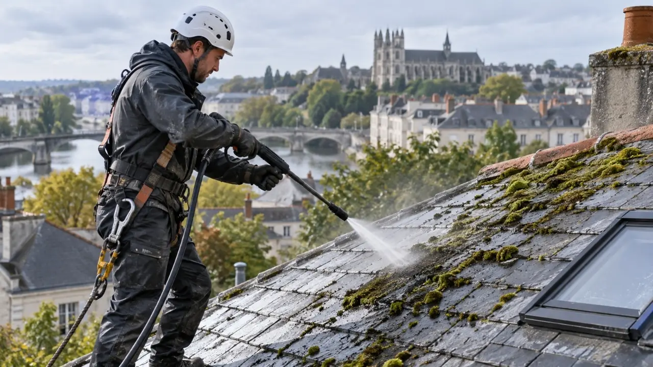 Nettoyage d’une toiture à Nantes