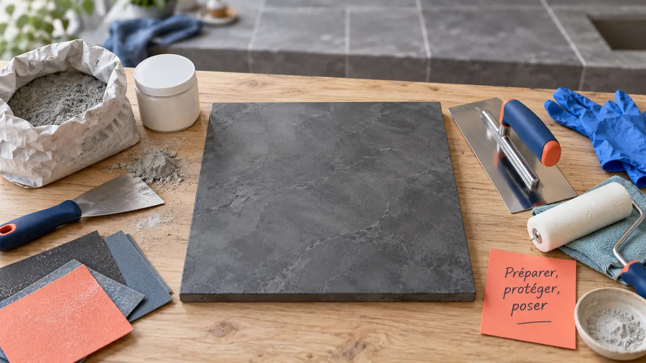 Beton cire arcane : kit de pose et préparation du support